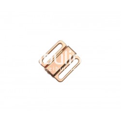 Fermoir ruban 10 mm - Clip métal rose gold