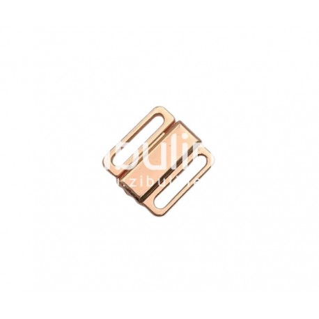 Fermoir ruban 10 mm - Clip métal rose gold