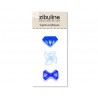 Sujets acryliques - Diamant / moulin / noeud bleu