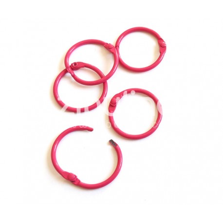 Anneaux de reliure 25 mm - Fuchsia