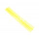 Spirale plastique pour reliure - Jaune