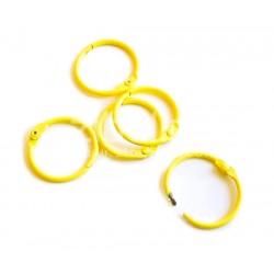 Anneaux de reliure 25 mm - Jaune vif