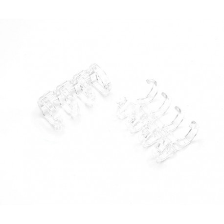 Reliure 4 anneaux - Blanc translucide