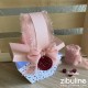 Ruban mousseline de soie - Rose poudré