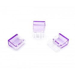 Clip plastique 18 mm - Violet translucide