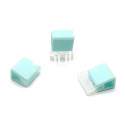 Clip plastique 18 mm - Turquoise opaque