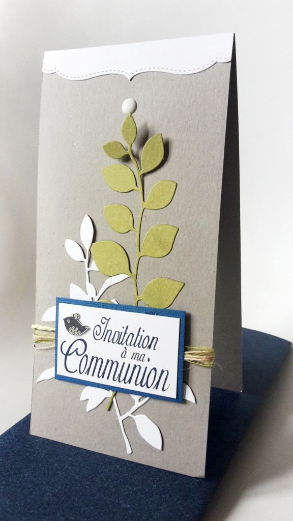 Carte invitation communion Zibuline Daniella