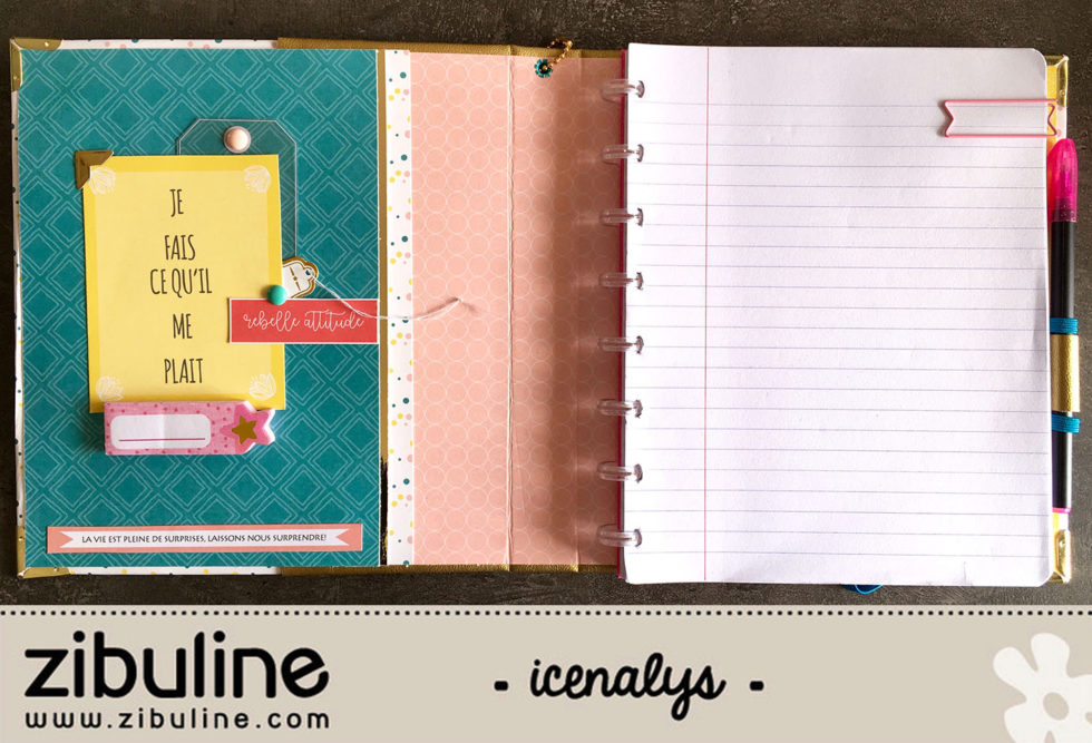 Tuto Journal intime – Icenalys – L'univers de Zibuline