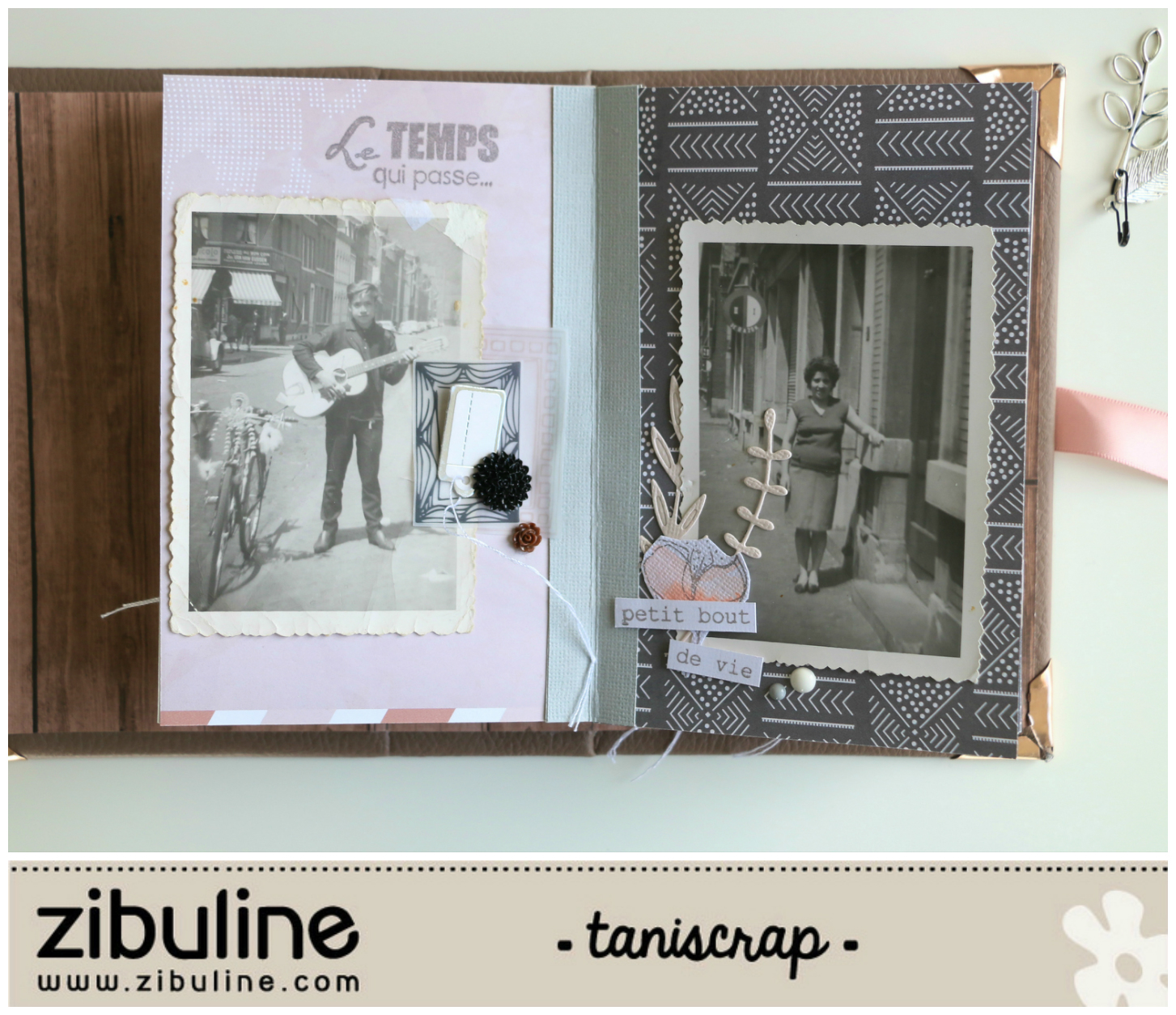 Mini album « Souvenir de famille » Taniscrap L'univers de Zibuline