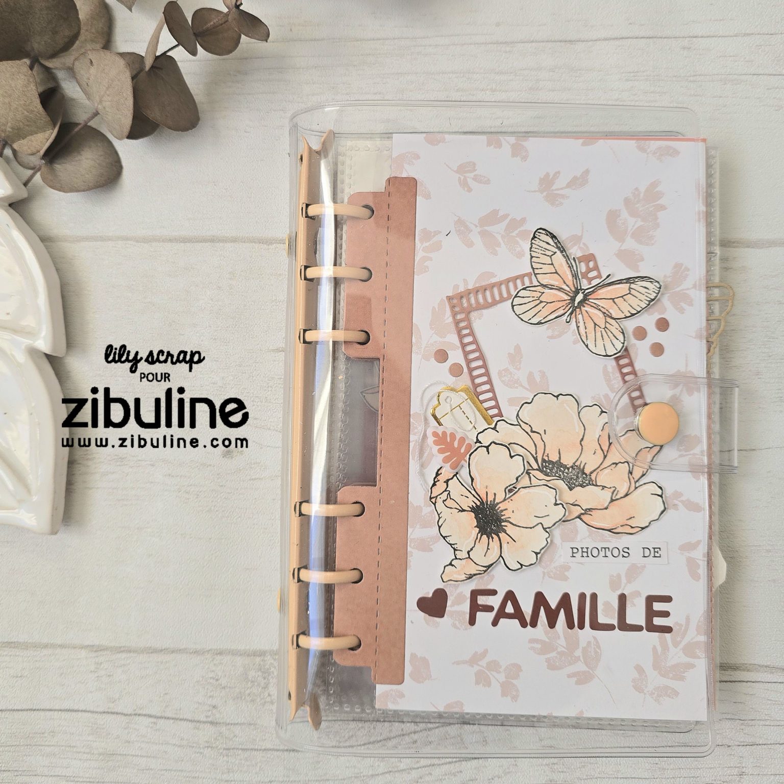 Tuto Mini-album classeur – par LilyScrap – L'univers de Zibuline